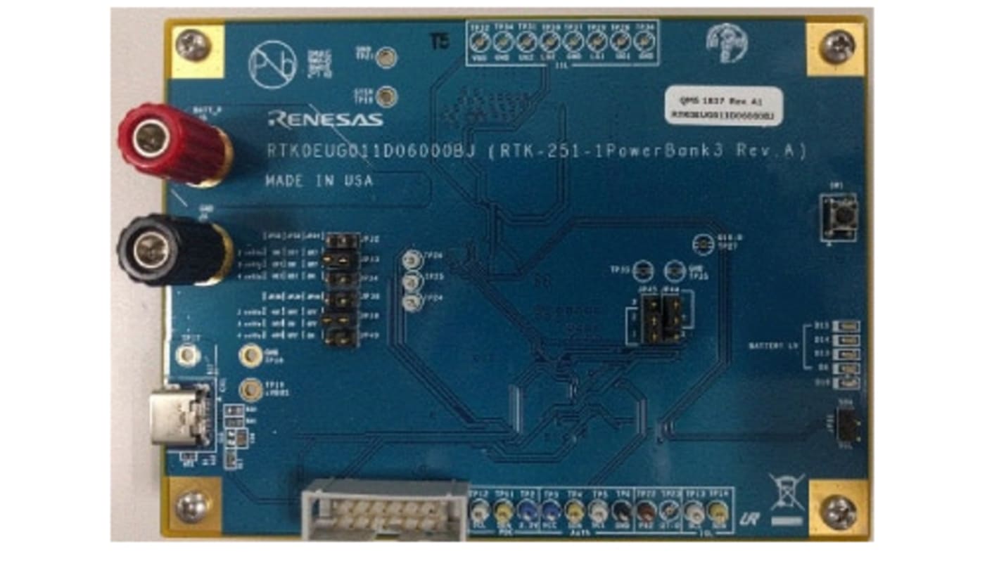 Renesas Electronics RTK-251 Entwicklungsbausatz Spannungsregler, RTK-251-1 PowerBank 3 Stromüberwachungseinheit