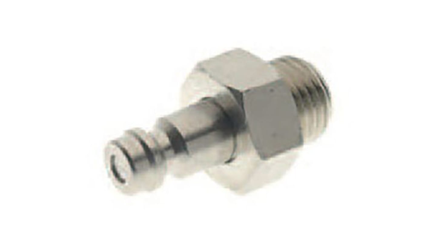 RS PRO Brass Male Coupler Nipple, G 1/8 Male 1/8in Threaded