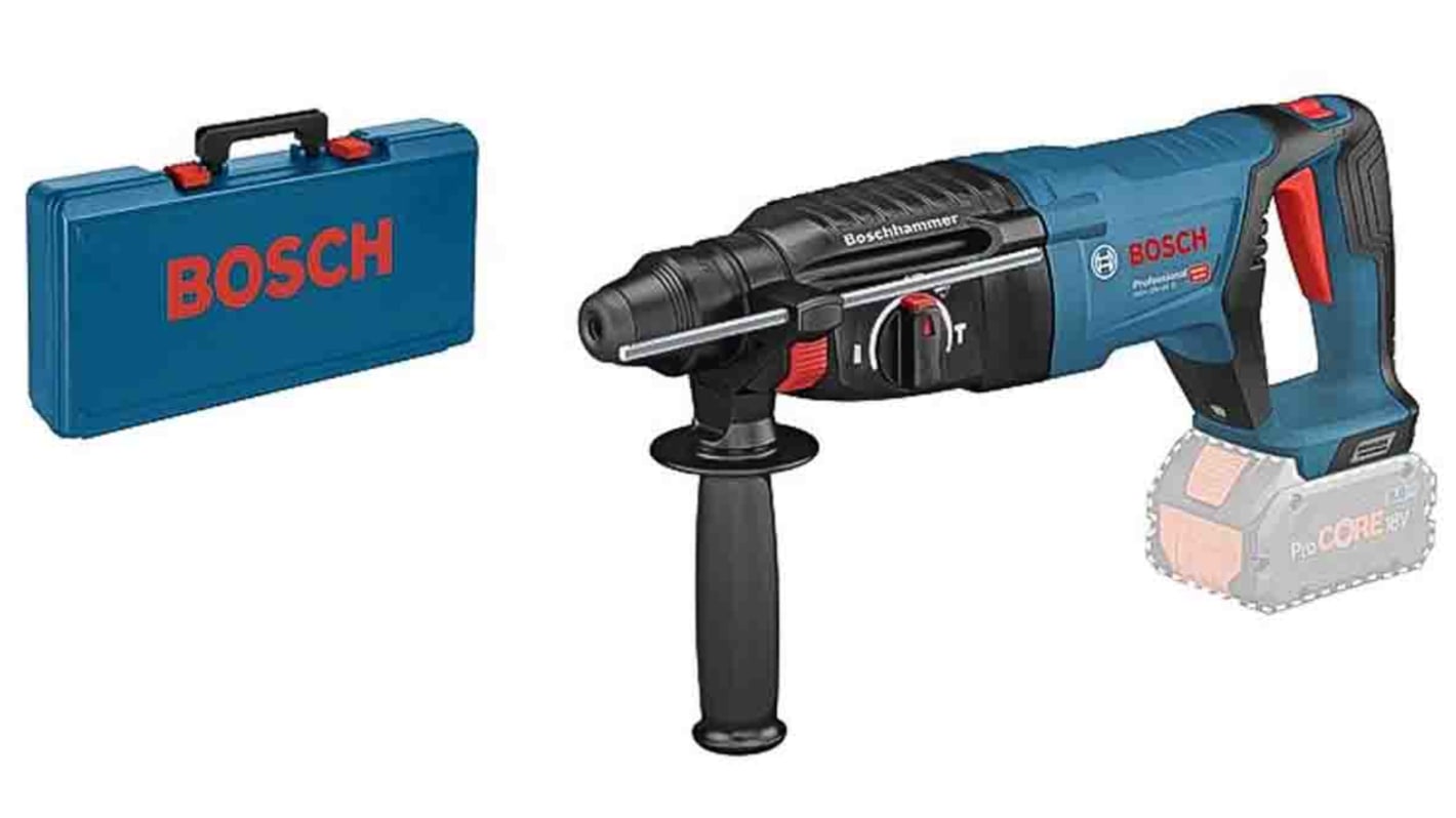 Taladro SDS Bosch a batería , batería no incluida de 18V, GBH 18V-26 D batería no incluida, Euroconector