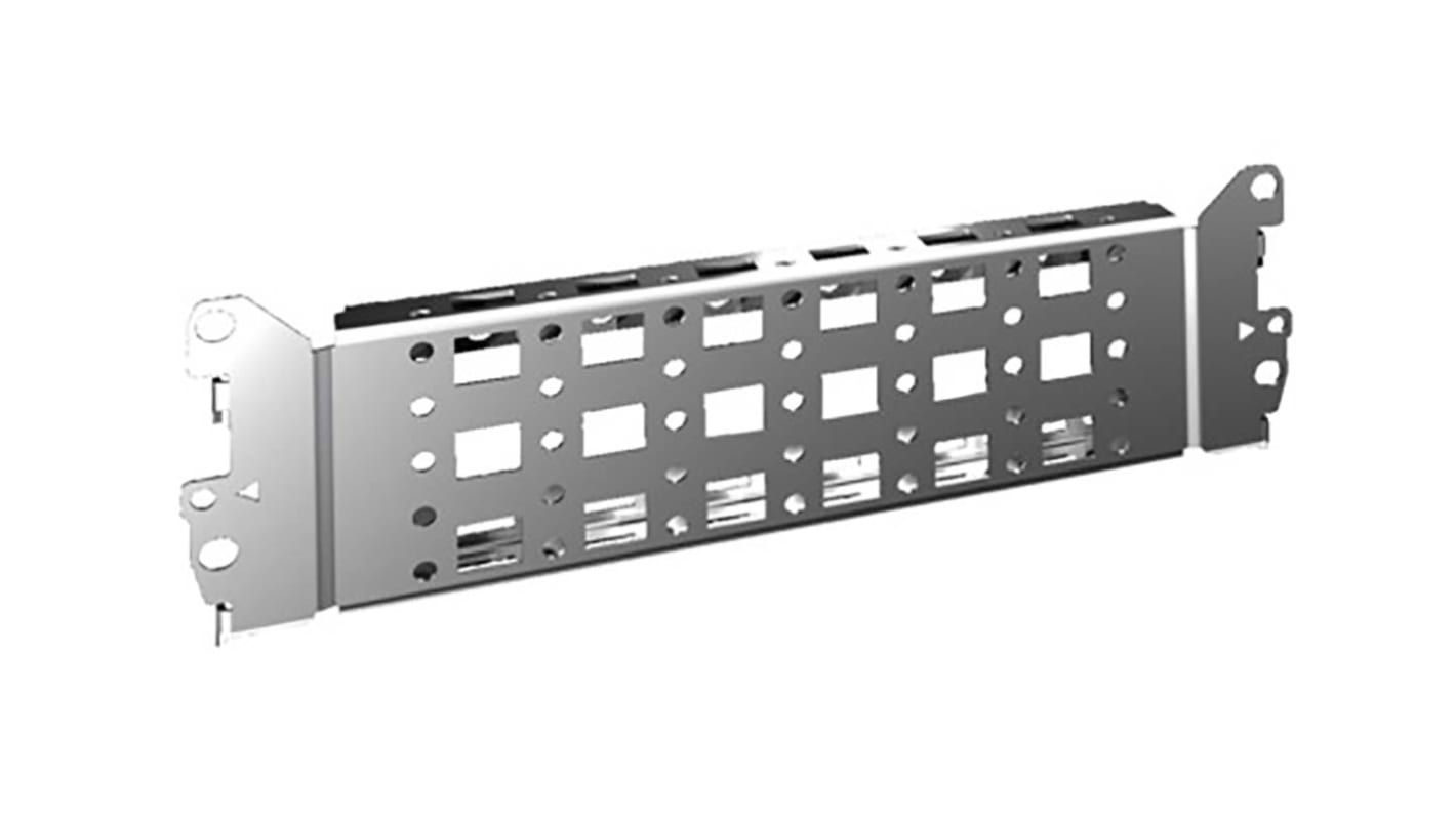 Panel de gestión de cables Rittal 8617100 de Chapa, 23 x 64mm