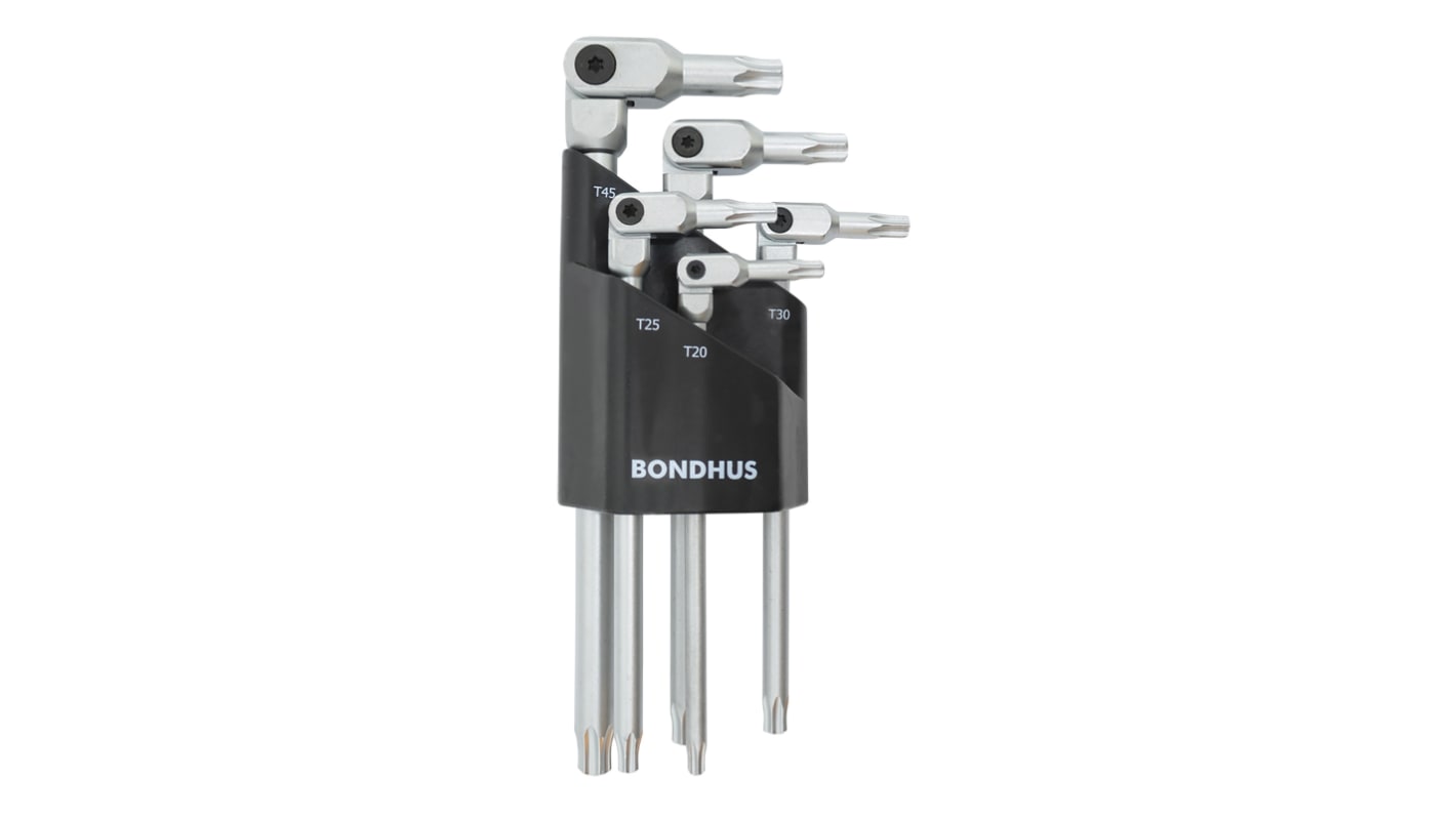 Bondhus TORX®-Schlüsselsatz lang 5-teilig, T20 → T45