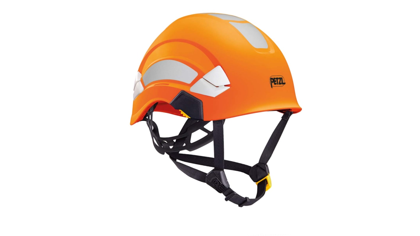 Petzl Vertex Orange Safety Helmet with Chin Strap, Adjustable