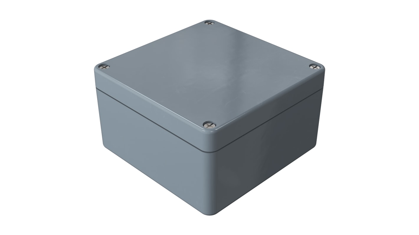 Caja Rose de Poliéster reforzado con fibra de vidrio Gris, 160 x 160 x 91mm, IP66, , Lloyds Register, Registro