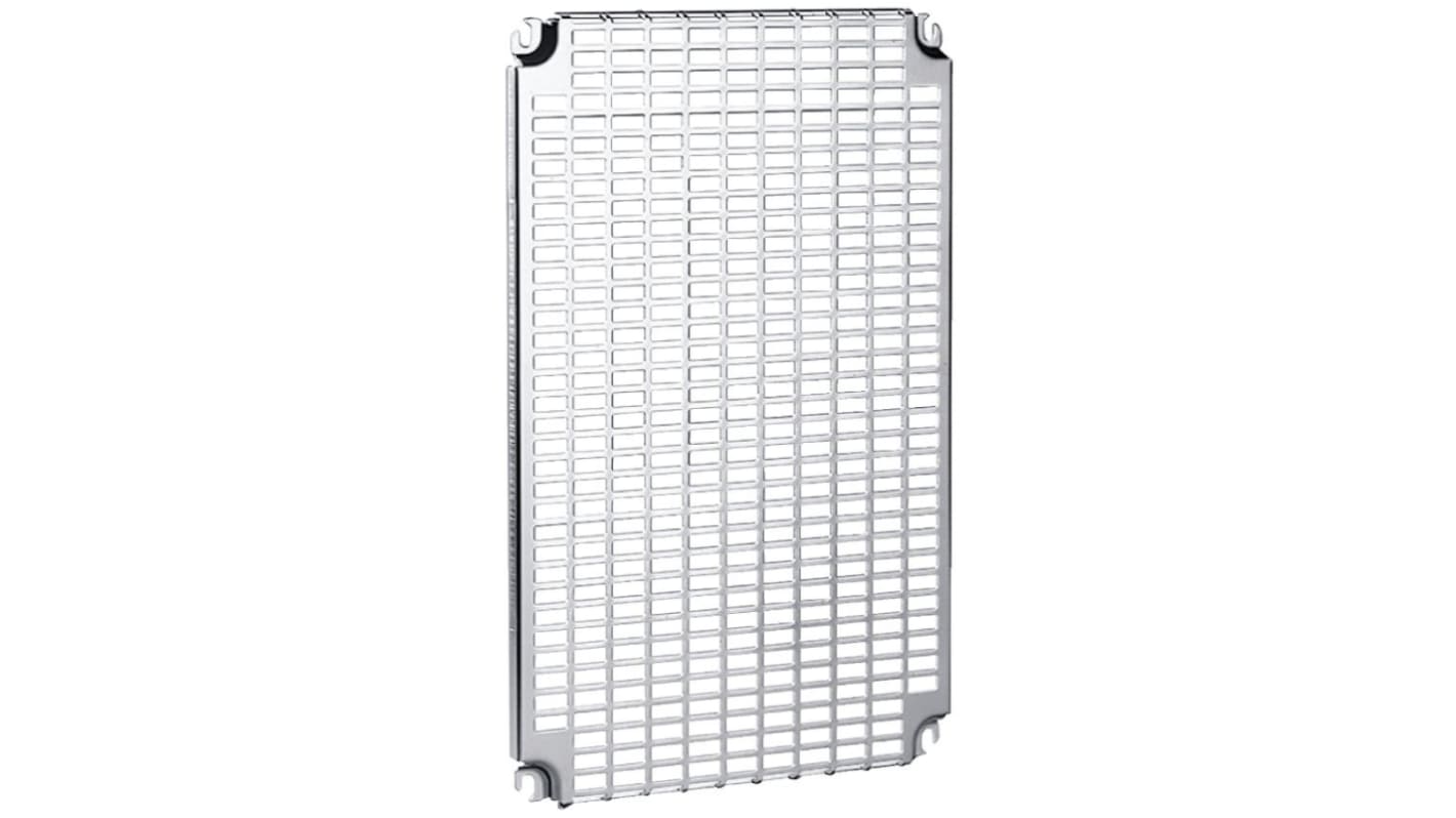 Schneider Electric 取り付けプレート 多孔板 スチール, 450mm x 15mm x 451mm Telequick