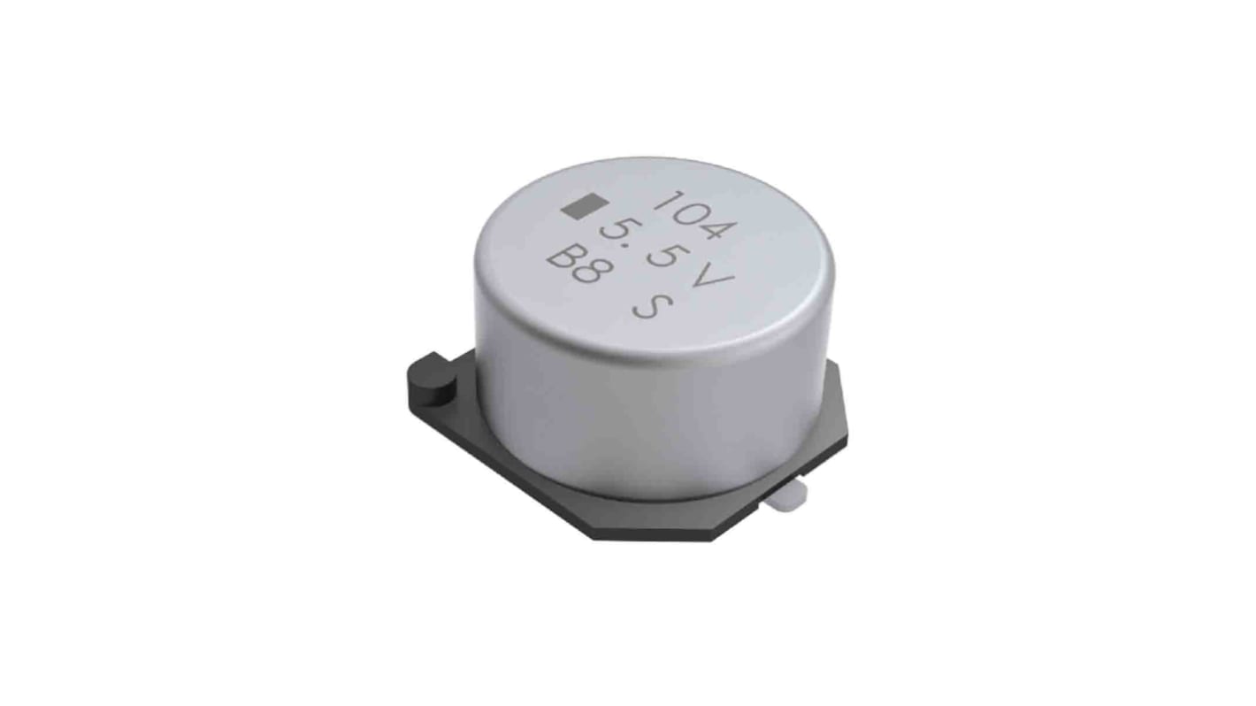 KEMET FC SuperCap Superkondensator, Oberflächenmontage 0.22F -20 → +80% / 3.5V dc, -25°C+70°C, 10.8 x 10.8 x