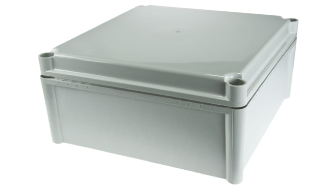 Caja Fibox de Policarbonato Gris, 278 x 278 x 130mm, IP67