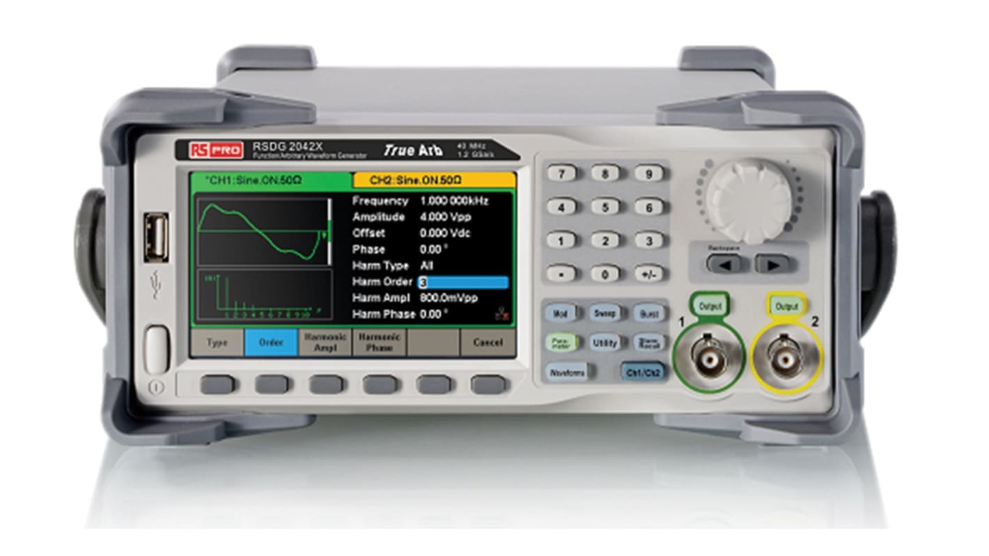 RS PRO SDG1032X Arbiträr-Funktionsgenerator Arbiträr-Wellenform, 30MHz / 20V ss, LAN, USB-Gerät, USB-Host