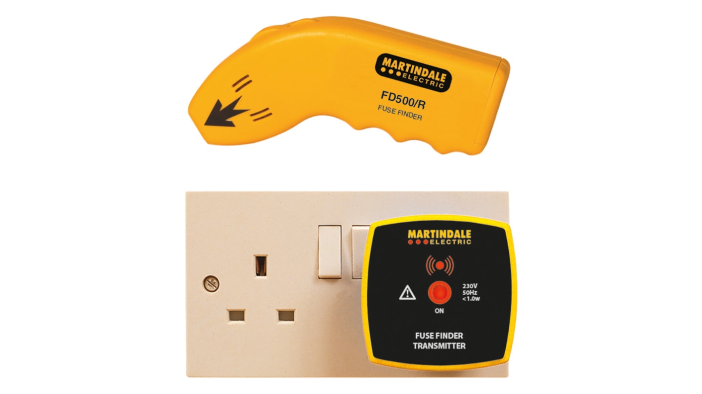 Martindale FD500 Fuse Finder, Cable Detection Depth 10cm CAT III 300 V, Maximum Safe Working Voltage 230V