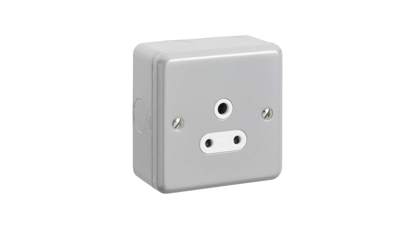 K842ALM MK Electric 1 Gang Electrical Socket, 5A RS