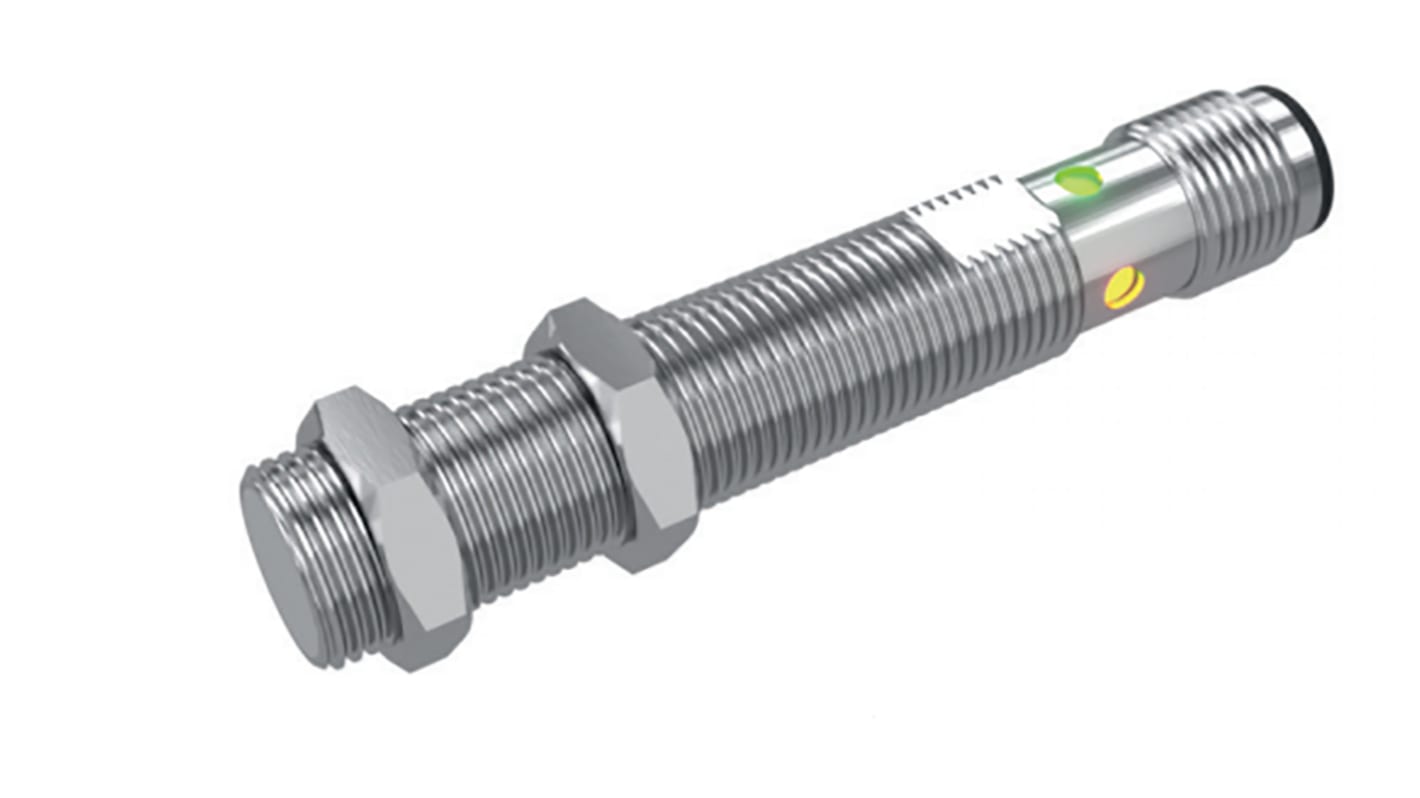 Carlo Gavazzi Inductive Barrel-Style Proximity Sensor, M18 x 1, 14 mm Detection, PNP & NPN IO-LINK Output, 10 →