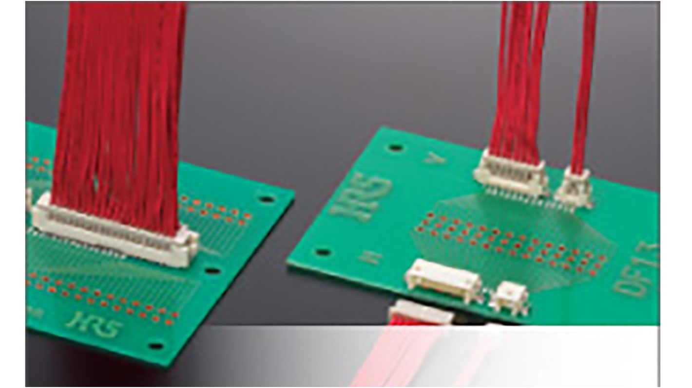 Hirose DF13 Series Straight Surface Mount PCB Header, 6 Contact(s), 1.25mm Pitch, 1 Row(s), Shrouded