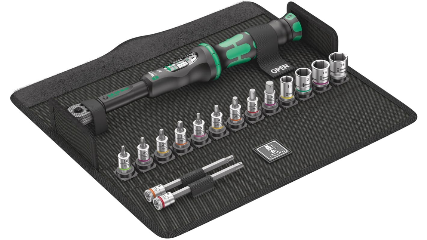 05004180001 Wera Bicycle Set Torque 1 Click Torque Wrench Set, 2.5 →