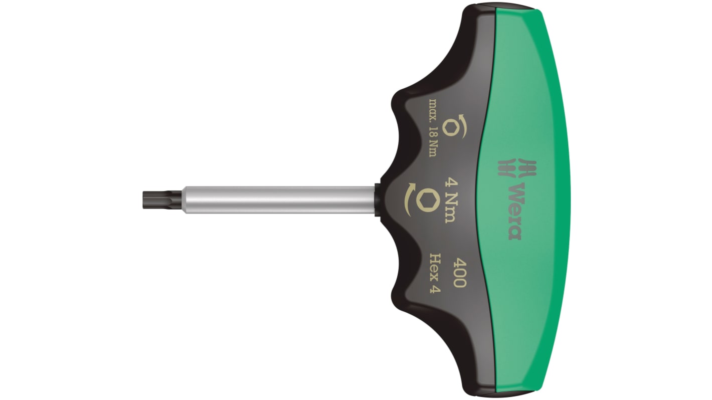 Wera T Shape Metric Hex Key, 4mm