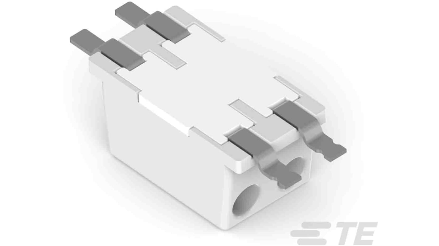 TE Connectivity Buchse Poke-In Leuchtensteckverbinder, Anschluss, Kontakte: 2, Anz.Ausl. 1, SMD, 6A, Weiß, 22→