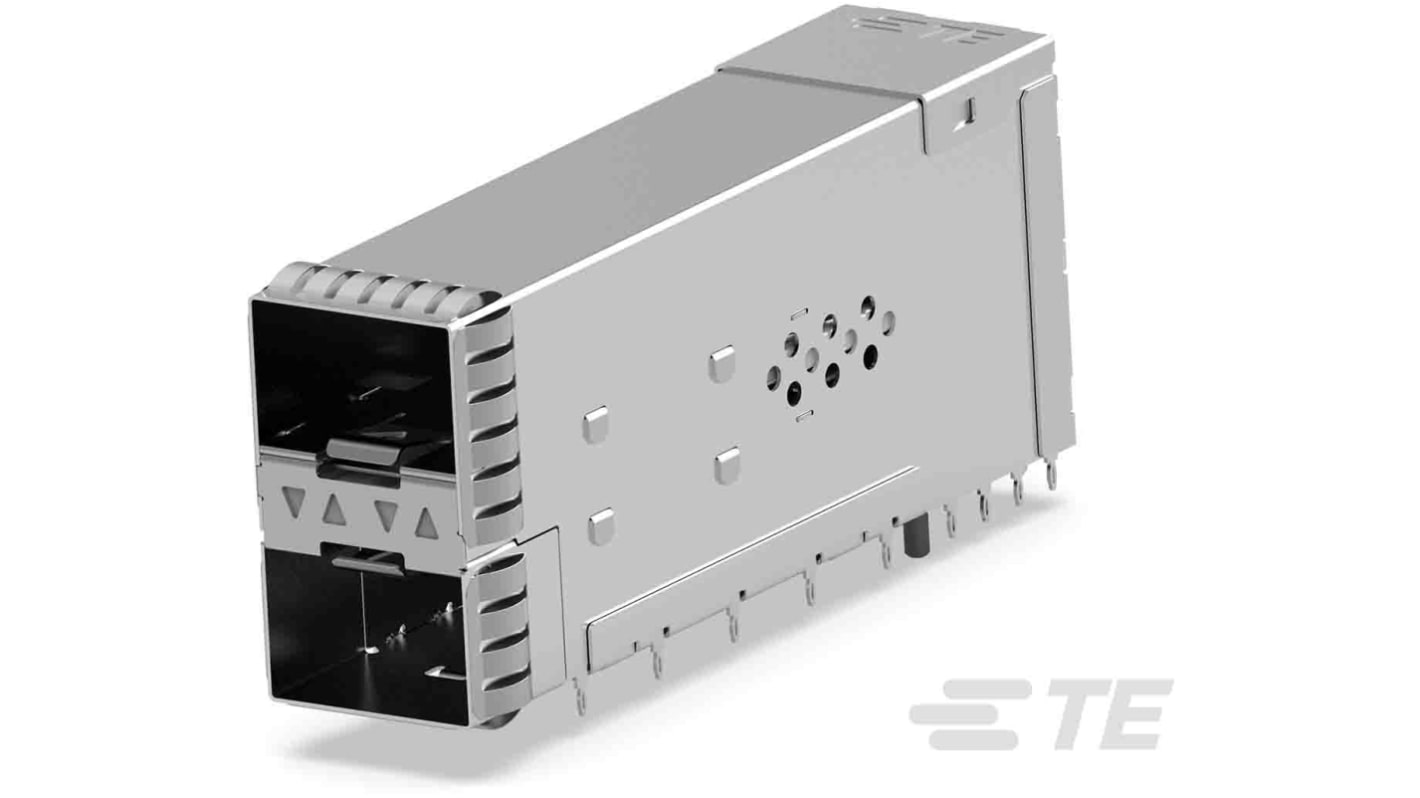 Interconnessioni impilate zQSFP TE Connectivity serie SFP56 Femmina, 20 vie, passo 0.6mm, a Press-Fit