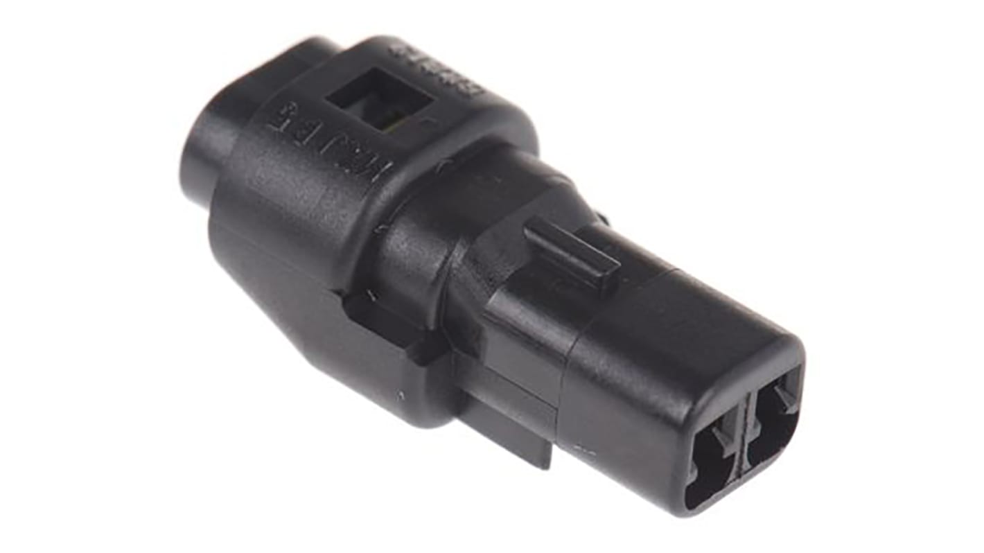 Boîtier de connecteur à sertir Mâle, 2 contacts 1 rang , pas 2.5mm, Montage sur câble, série Mizu-P25