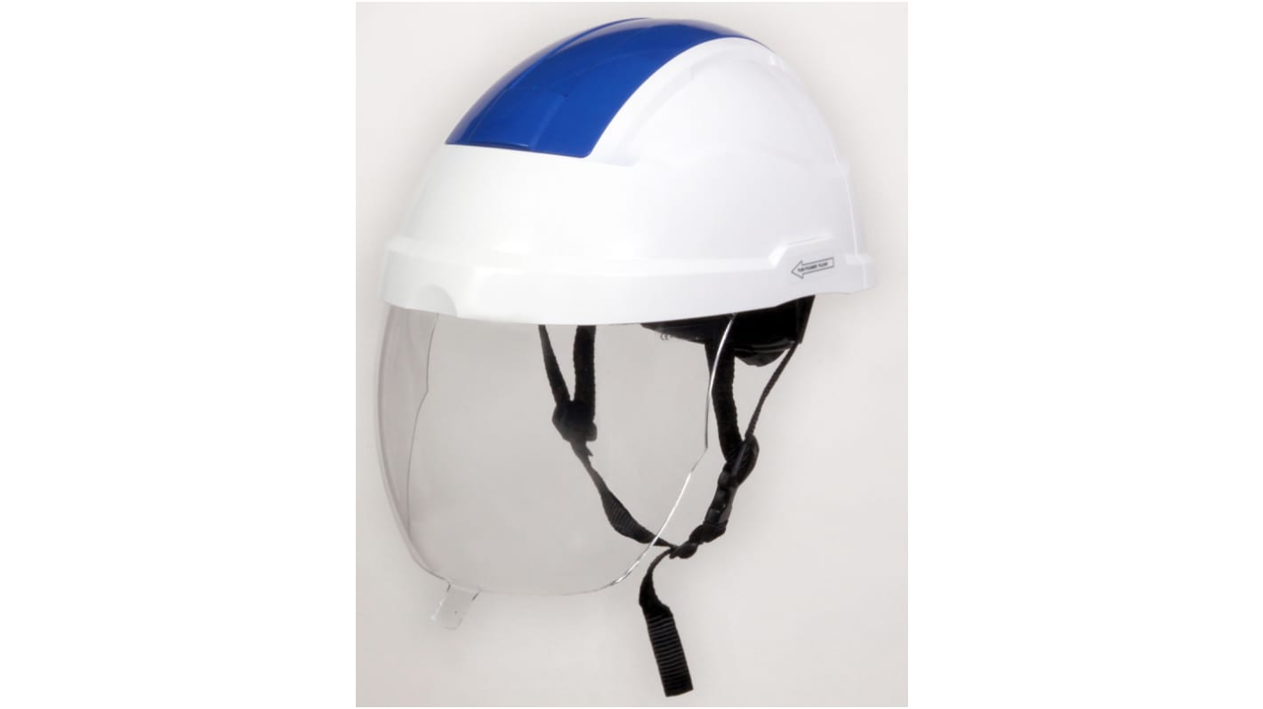 Penta White Safety Helmet with Chin Strap, Adjustable