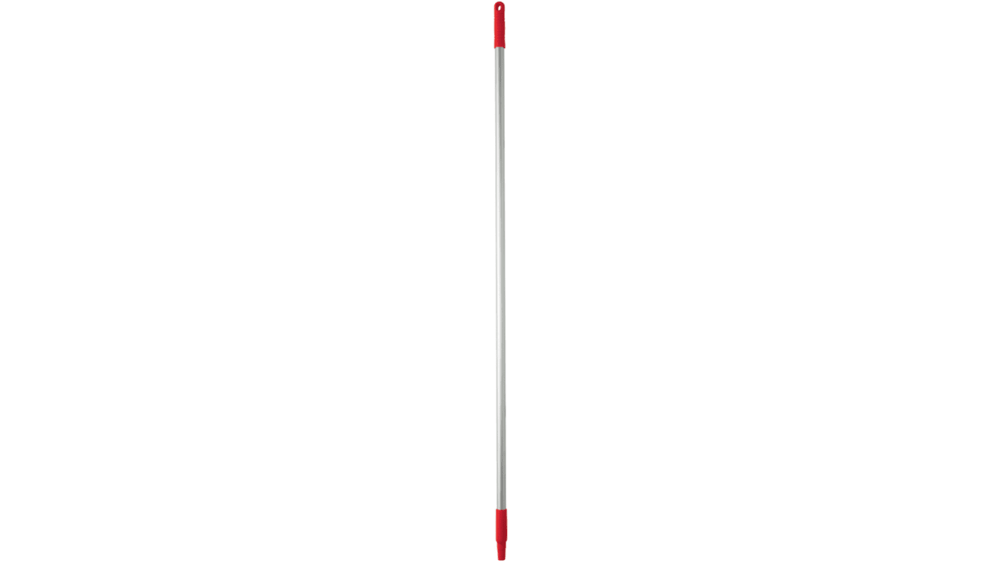 Manche à balais à franges en Aluminium anodisé, Polypropylène Rouge 1.46m