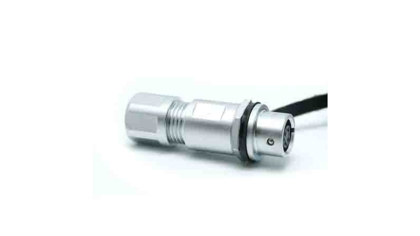 Conector circular RS PRO hembra de 4 vías hembra, montaje aéreo, IP67