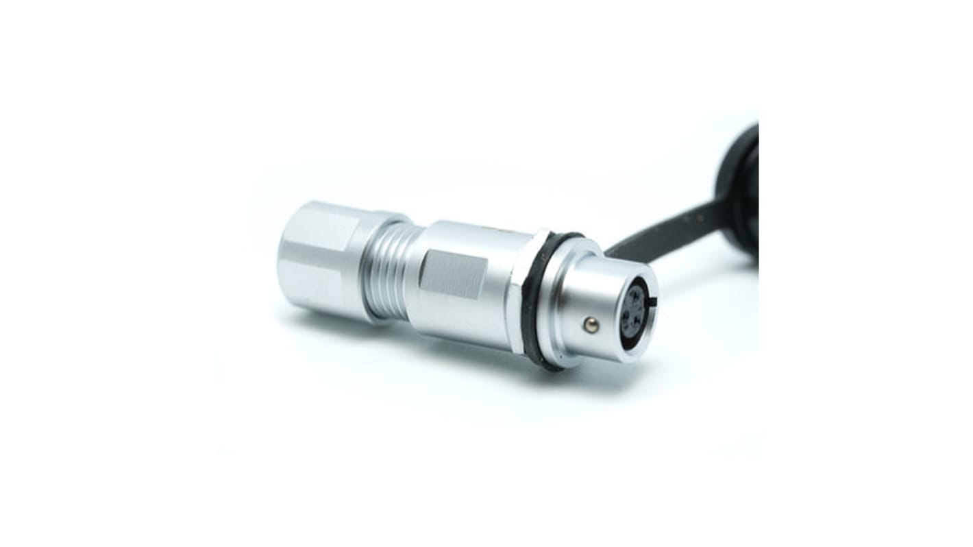 Conector circular RS PRO hembra de 3 vías hembra, montaje aéreo, IP67