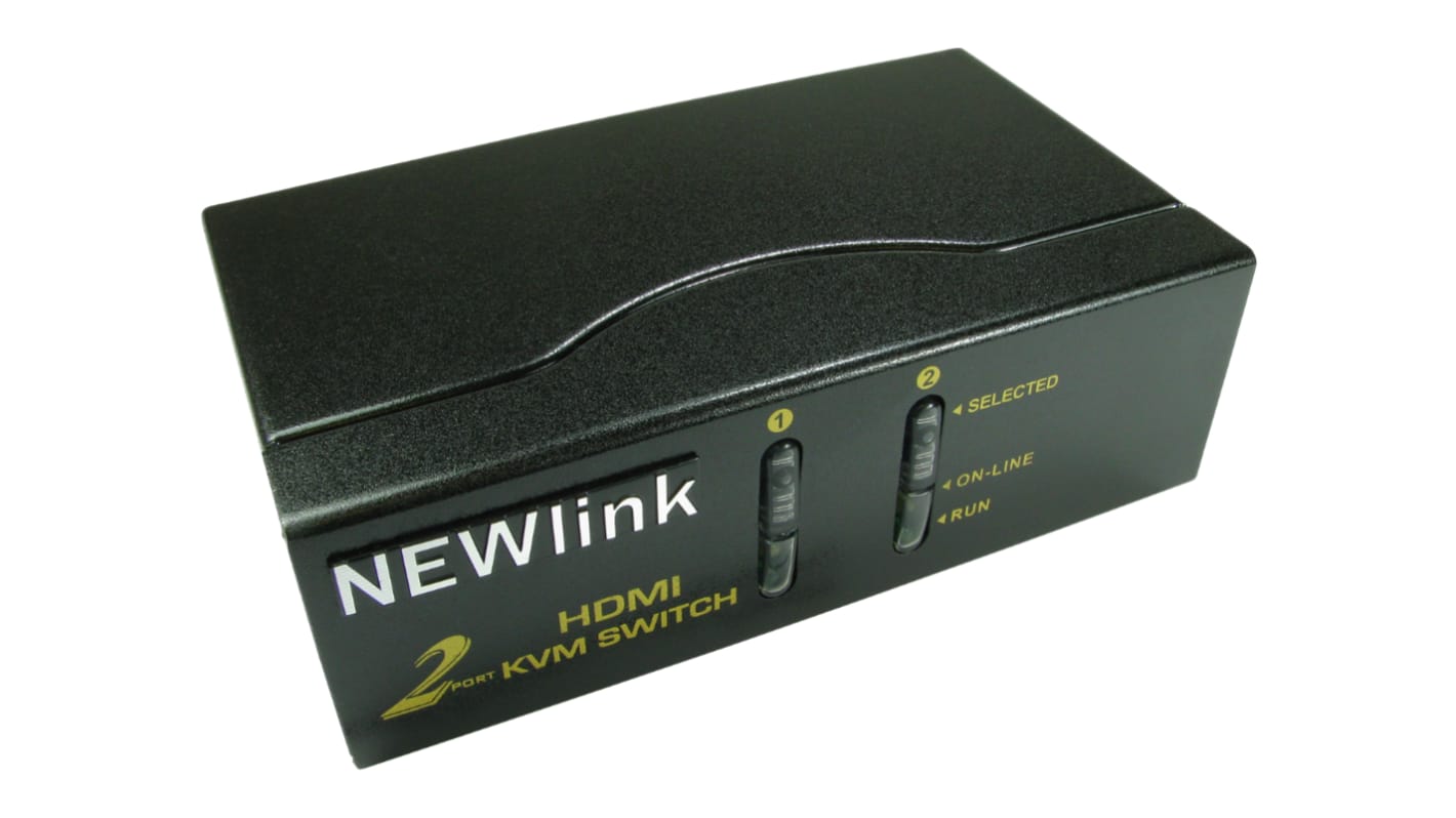NewLink, HDMI-switch med 2 Porte, HDMI, Maks. 1920 x 1200 1 2