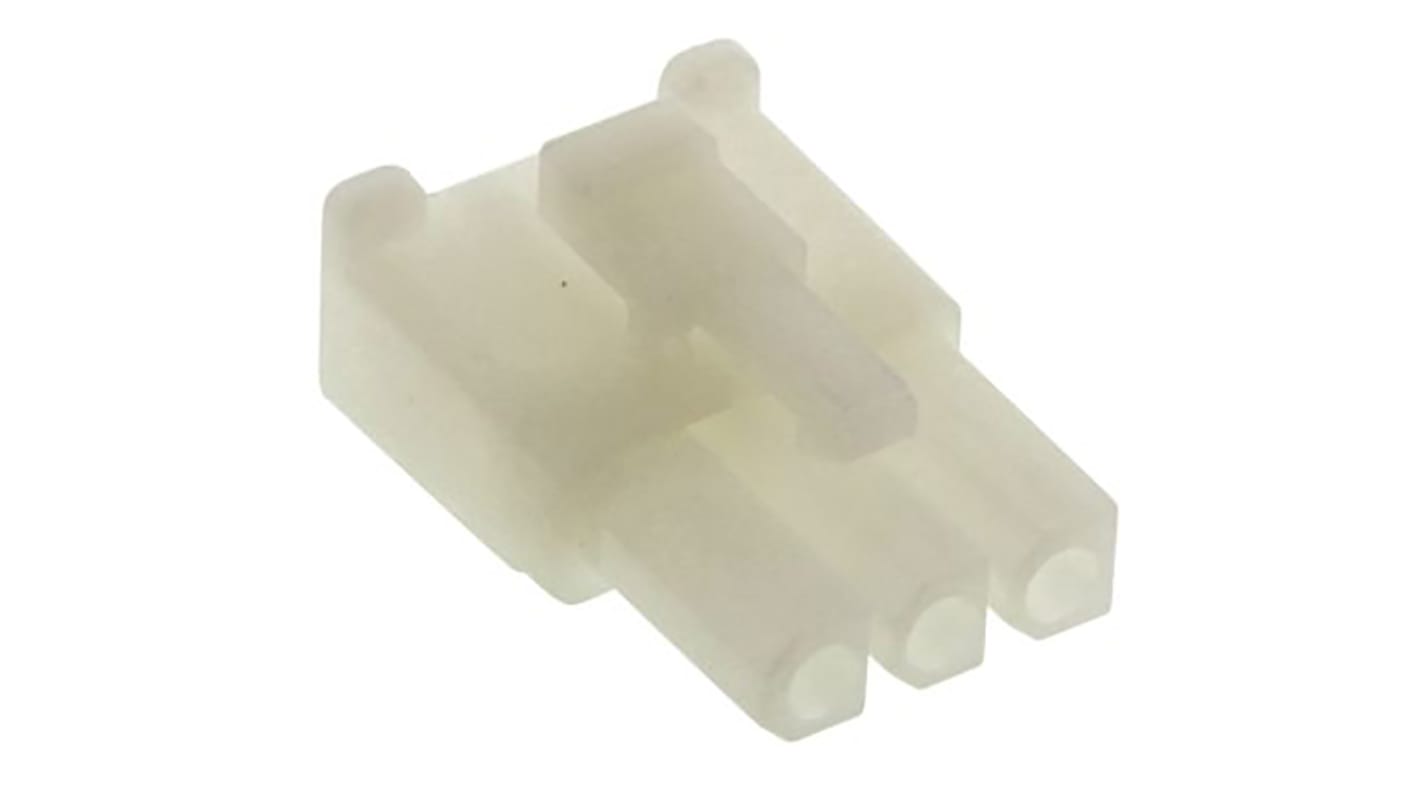 Molex Female Crimp Connector Housing, 4.8mm Pitch, 3 Way, 1 Row