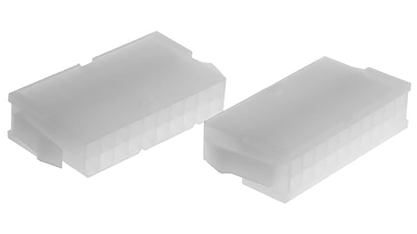 Molex Mini-Fit Crimpsteckverbinder-Gehäuse Stecker 4.2mm, 20-polig / 2-reihig, Tafelmontage für 5558, 30490