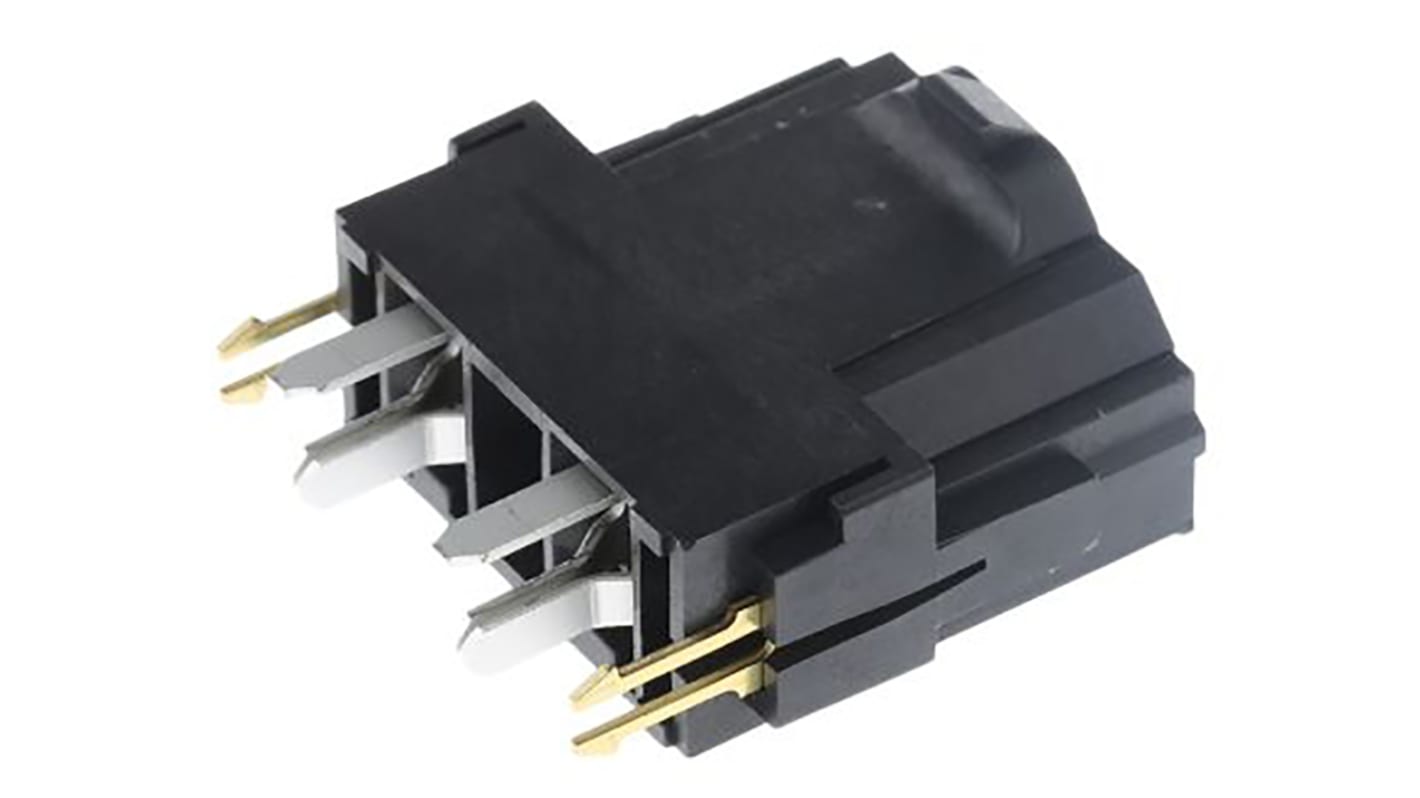 Molex Mini-Fit Sr. Leiterplatten-Stiftleiste Gerade, 4-polig / 1-reihig, Raster 10.0mm, Kabel-Platine,