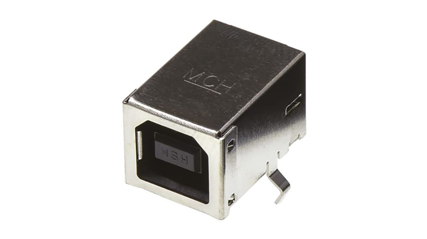 Molex USB csatlakozó Nő Derékszögű, Átmenő furat, verzió: 2.0, 30.0 V, 1.5A