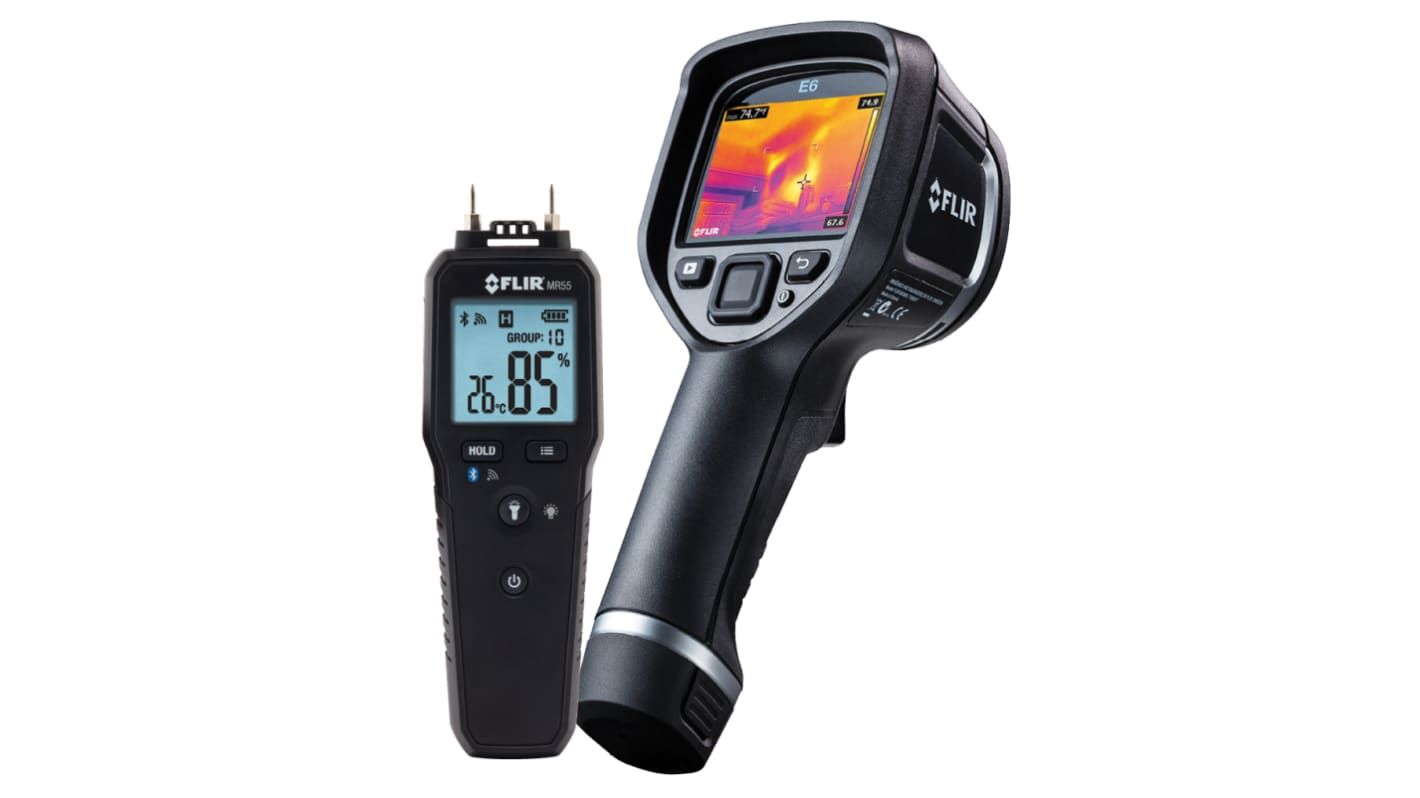 FLIR E6-XT WiFi + MR55 Wärmebildkamera mit WLAN Fest-Fokus 240 x 180Pixel, -20 → +550 °C, -4 → 1022 °F /