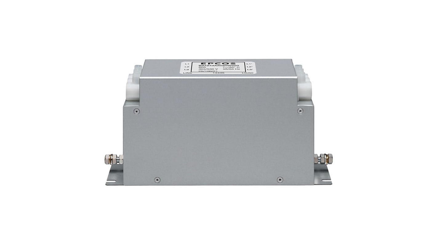 EPCOS B84243A EMV-Filter, 305/530 V ac, 150A, Anschlussblock, 3-phasig 14 mA / 50/60Hz