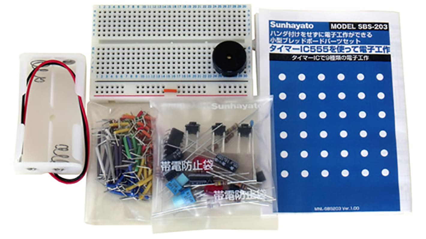 SBS-203, Eksperimentalplade (breadboard) Loddefrit forsøgsprintkortsæt, 83 x 52 x 9mm