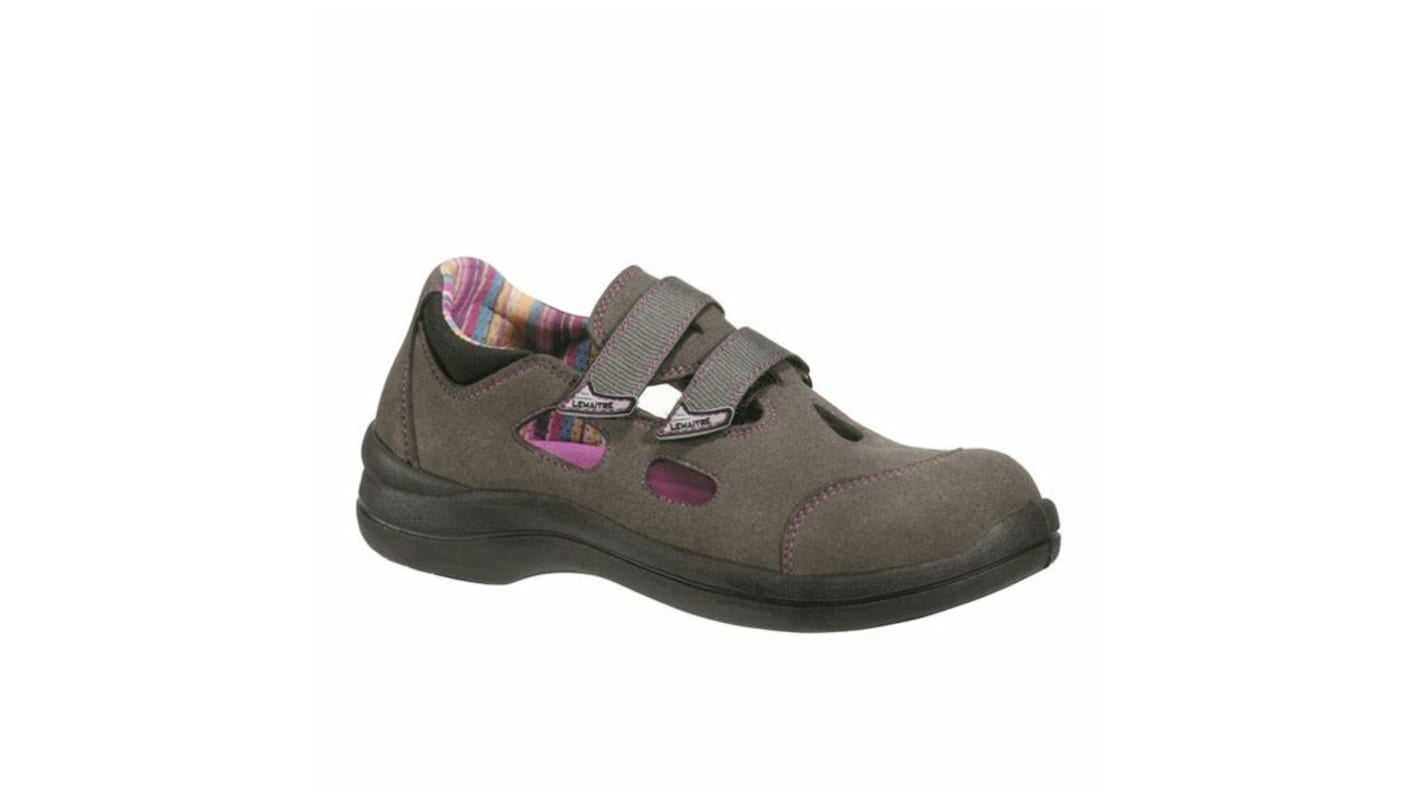 Zapatos de seguridad para mujer LEMAITRE SECURITE de color Negro, gris, púrpura, talla 39, S1P SRC