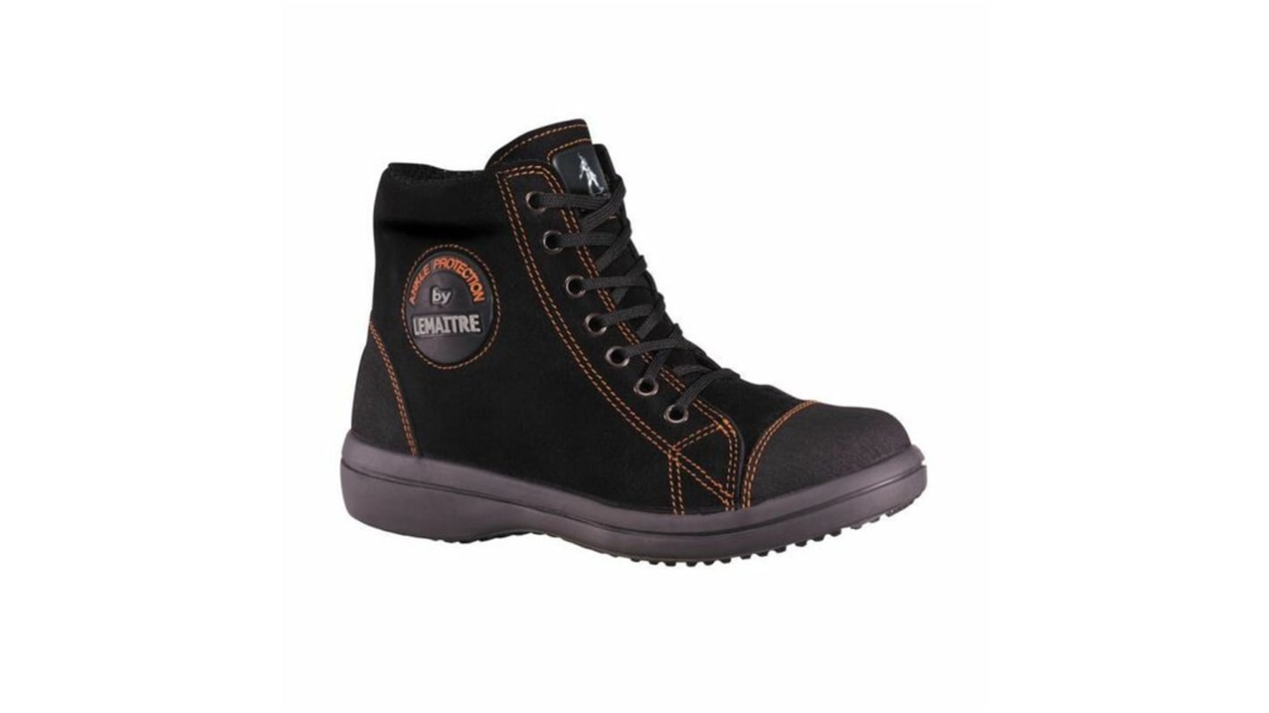 Zapatos de seguridad LEMAITRE SECURITE, serie VITAMINE de color Negro, talla 35, S3 SRC