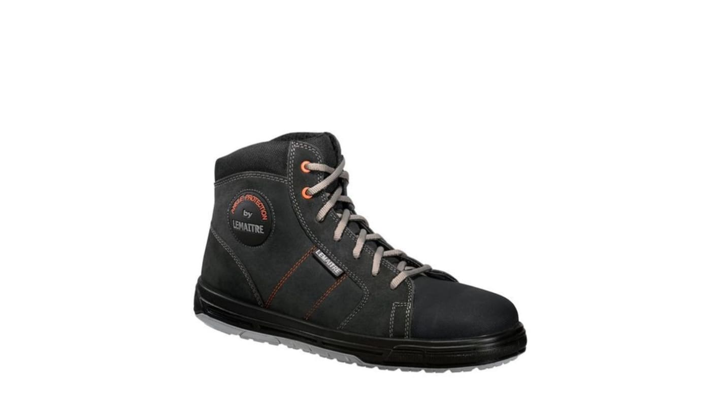 LEMAITRE SECURITE SAXO Black Aluminium Toe Capped Men's Ankle Safety Boots, EU 46