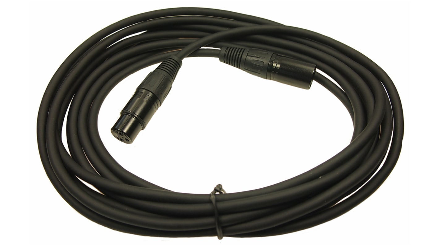 Conector XLR Macho a Hembra de 3 pines RS PRO, Montaje de Cable