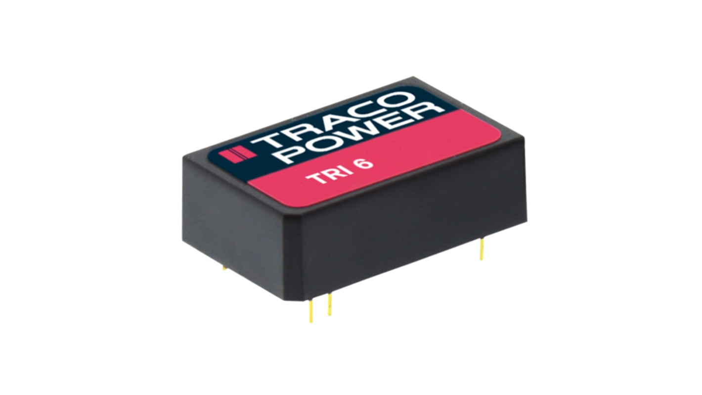 Convertisseur DC-DC TRACOPOWER, TRI 6, Montage traversant, 6W, 1 sortie, 15V c.c., 400mA