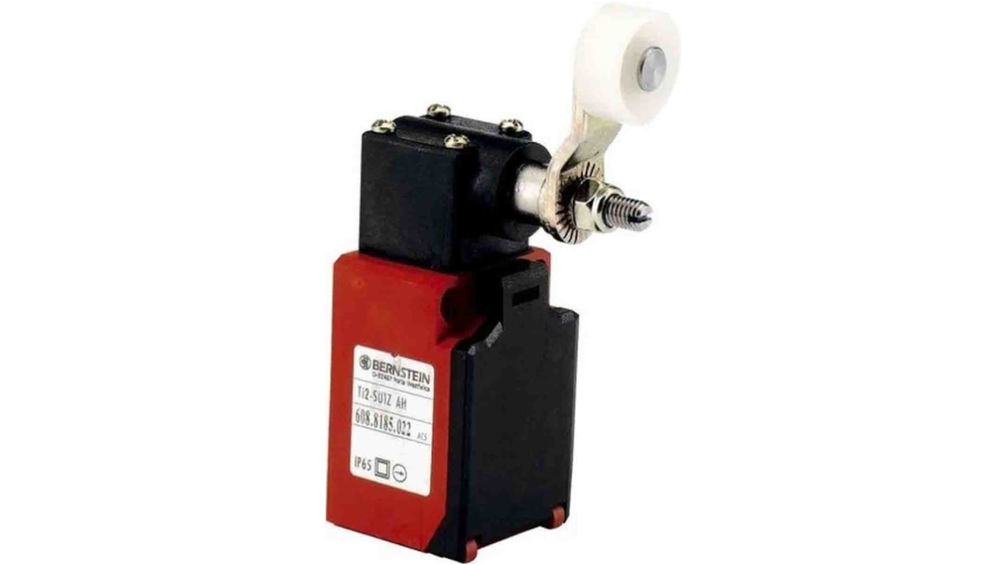 Bernstein AG TI2 Series Roller Lever Limit Switch, NC/NO, IP65, DPST, Thermoplastic Housing, 240V ac Max, 10A Max