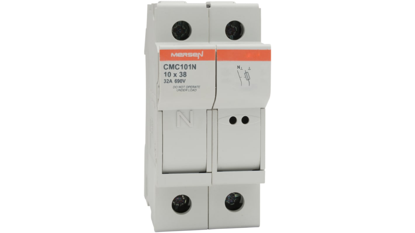 G1062698 / CMC101N | Mersen 32A Rail Mount Fuse Holder for 10 x 