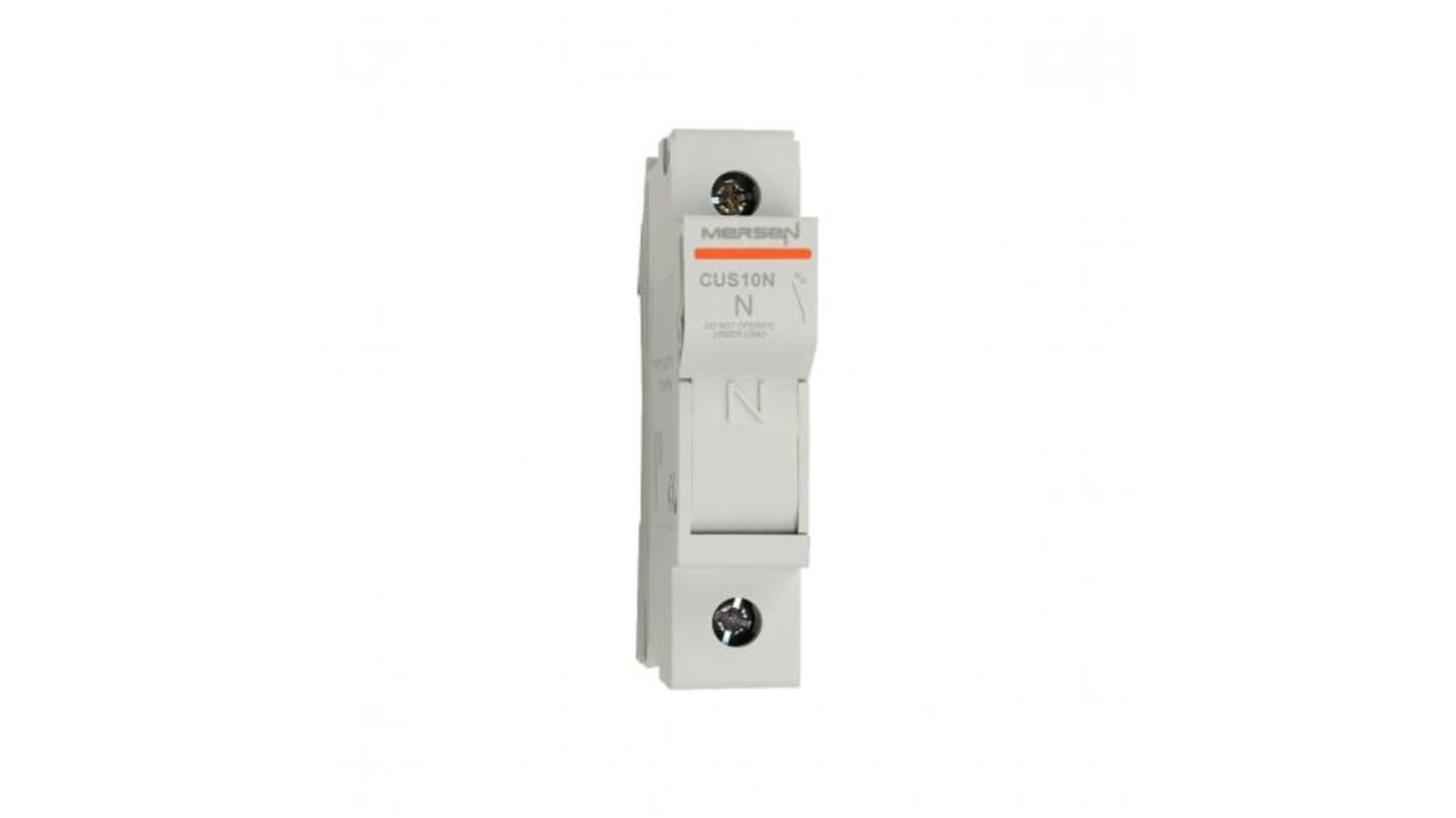 Mersen 32A Rail Mount Fuse Holder, N, 690 V ac → 1kV ac/dc