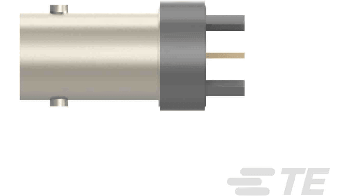 TE Connectivity Buchse Koaxialsteckverbinder BNC-Steckverbinder, Durchsteckmontage, Einpressanschluss, 50Ω, Gerade