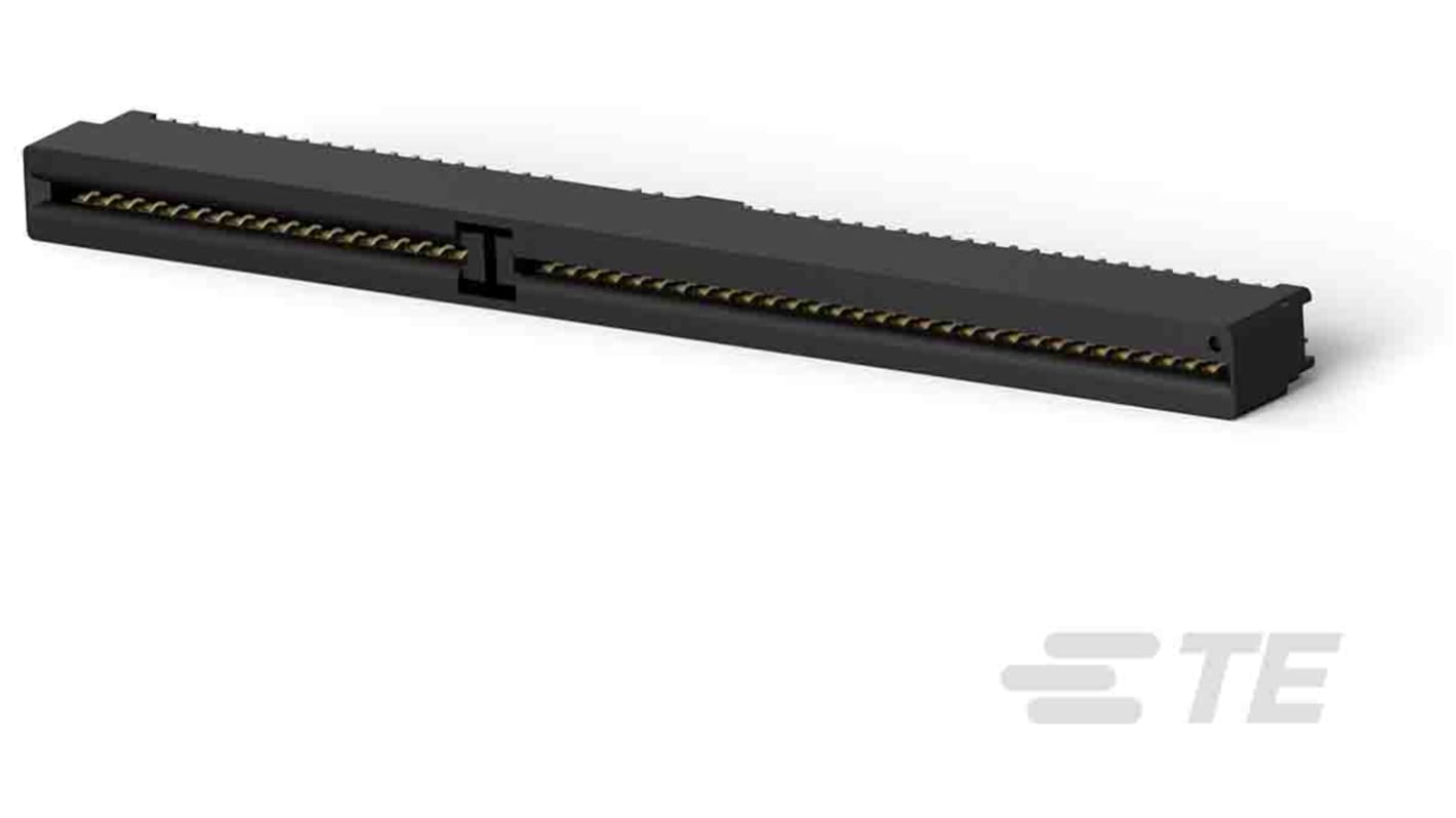 TE Connectivity Vertical Female Edge Connector, Through Hole Mount, 98-Contacts, 2.54mm Pitch, 2-Row, Solder Termination