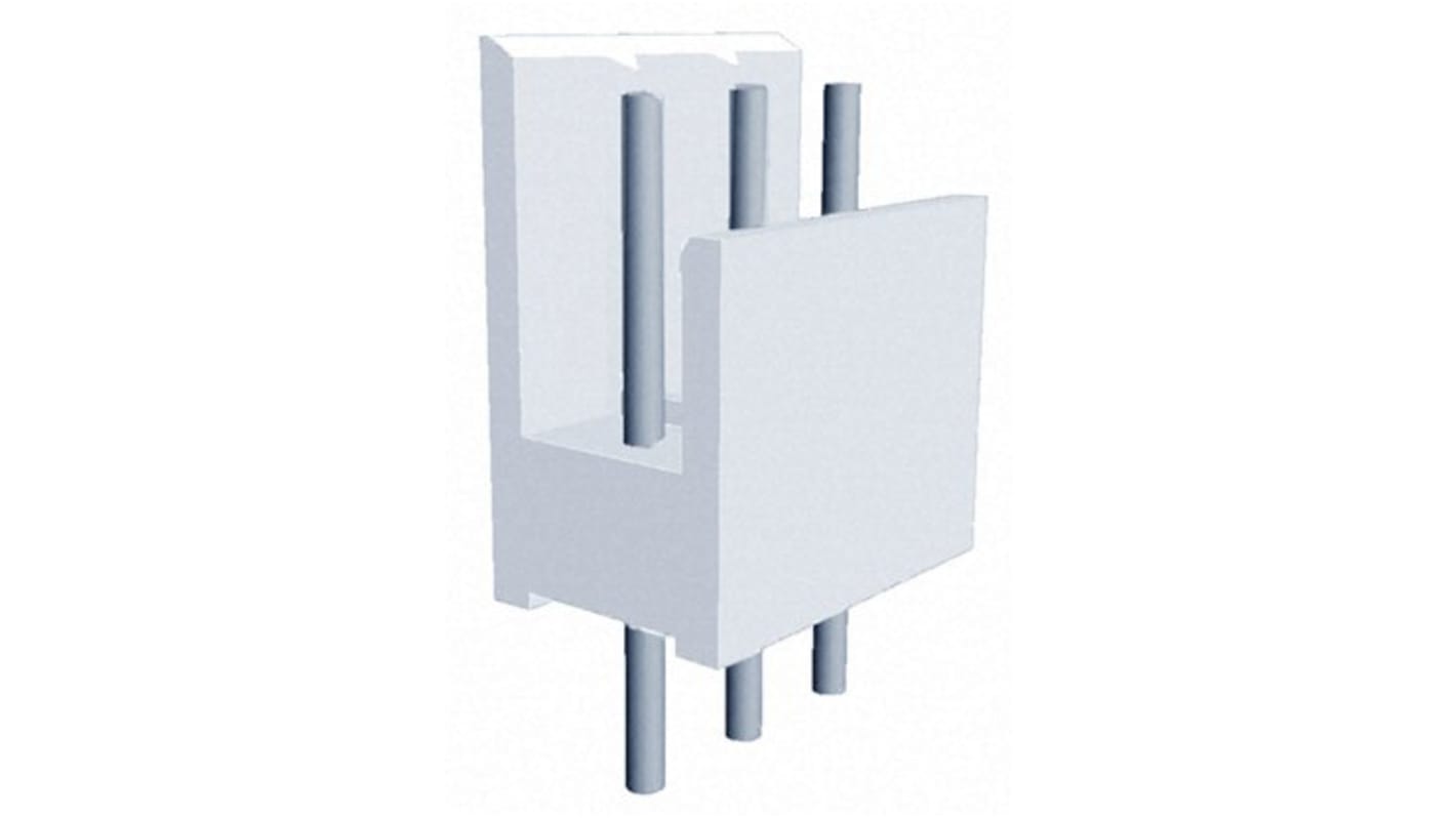 TE Connectivity AMP QUICK STLEI Series Straight Through Hole PCB Header, 3 Contact(s), 2.54mm Pitch, 1 Row(s), Shrouded