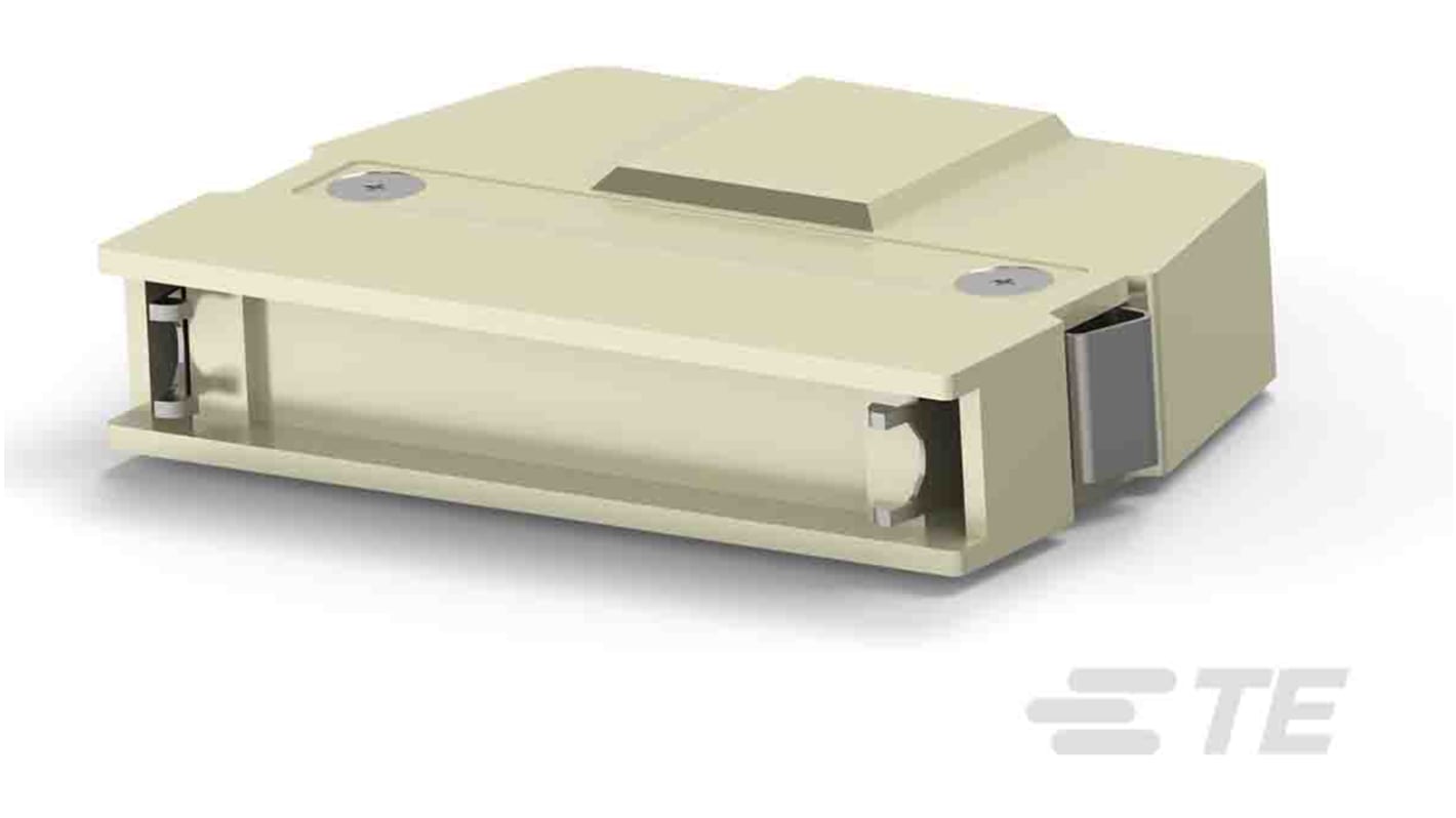 TE Connectivity AMPLIMITE 0.50 Series Zinc Angled D Sub Backshell, 50 Way