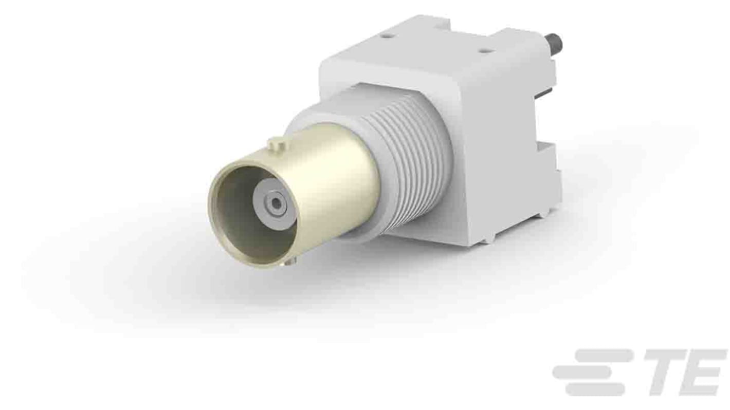 TE Connectivity Alcoswitch MTG, OEG Series, jack Through Hole BNC Connector, 50Ω, Solder Termination, Straight Body