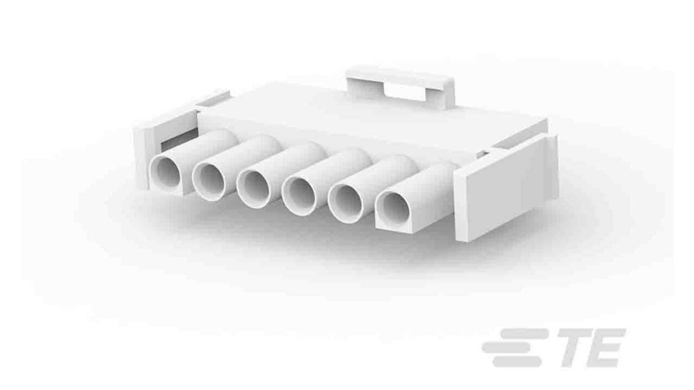 Corpo per connettori per circuito stampato TE Connectivity Maschio, 6 vie, 1 fila, passo 6.35mm