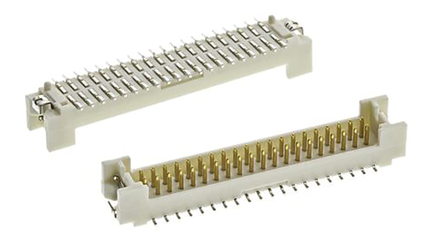 Hirose DF13 Series Straight Surface Mount PCB Header, 40 Contact(s), 1.25mm Pitch, 2 Row(s), Shrouded