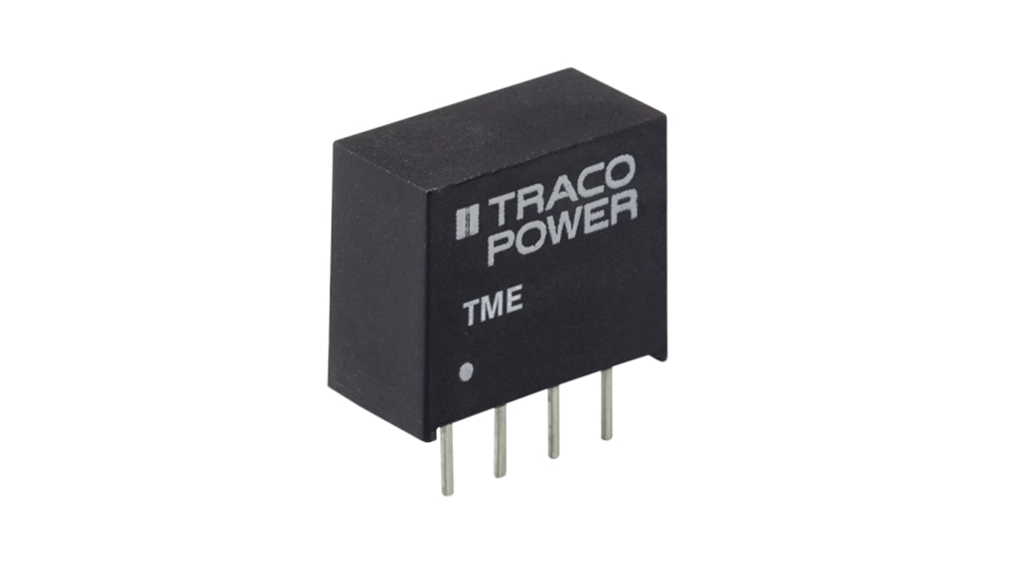 TRACOPOWER TME DC-DC Converter, 5V dc/ 200mA Output, 4.5 → 5.5 V dc Input, 1W, Through Hole, +85°C Max Temp