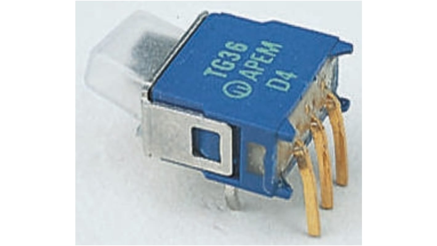 APEM PCB Slide Switch SPST On-Off-On 400 mA @ 20 V Slide