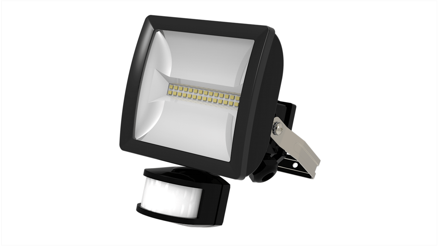 Timeguard, Reflektor LEDX10PIRBN 4000K, 10 W, 1000 lm, IP55, 230 V AC, PIR 30000h